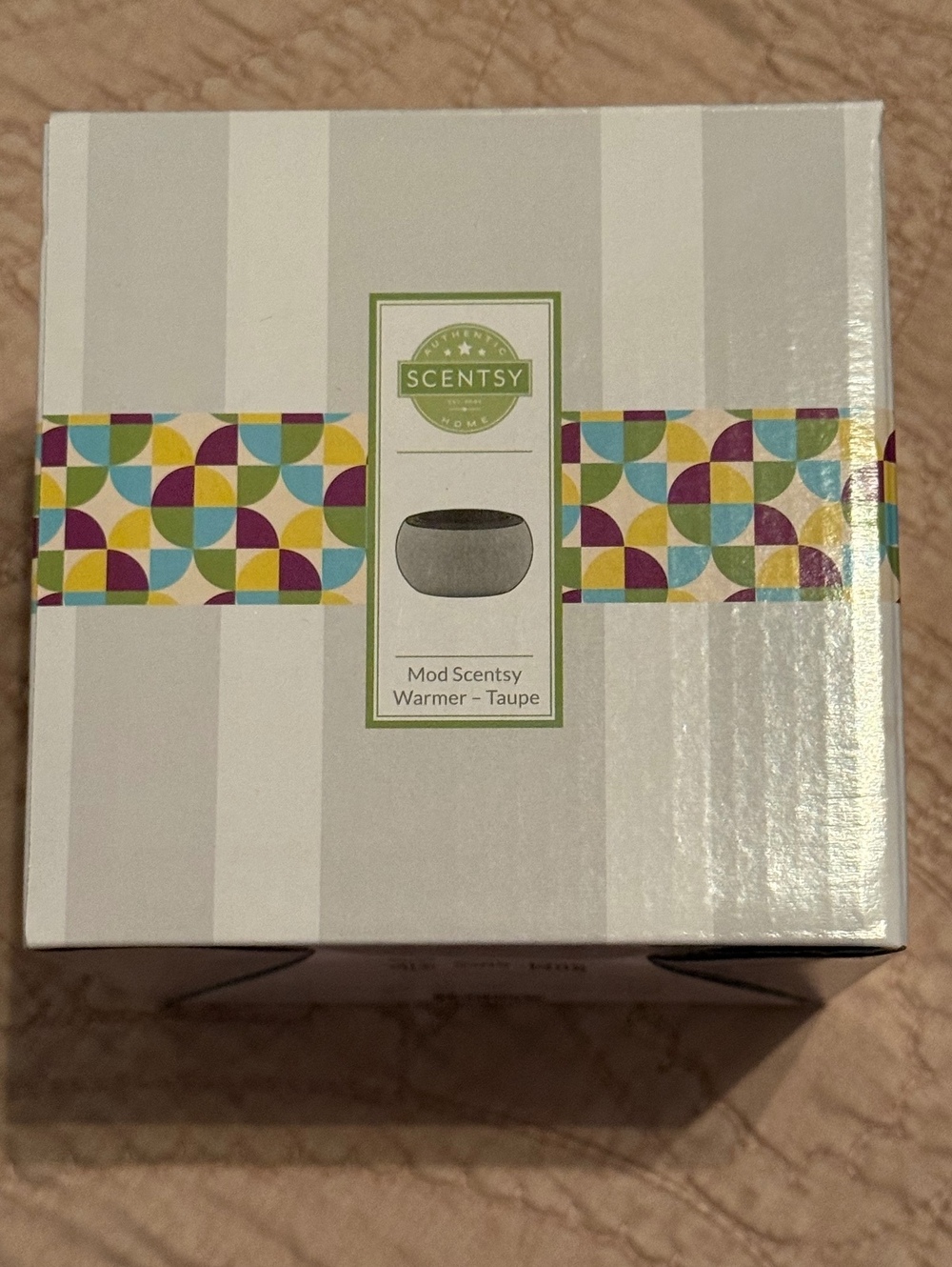 Scentsy Mod Warmer in Taupe - Stylish and Compact Fragrance Warmer